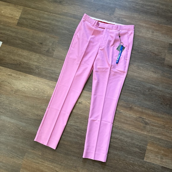 NWT G/FORE Pink Golf Pants‎ Tour Straight Leg Stretch Men's Size 32x30 PINK - Picture 1 of 8